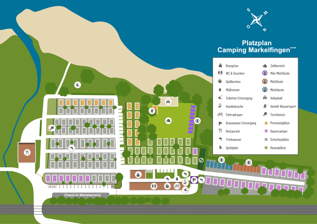 Camping Markelfingen am Bodensee Platzplan